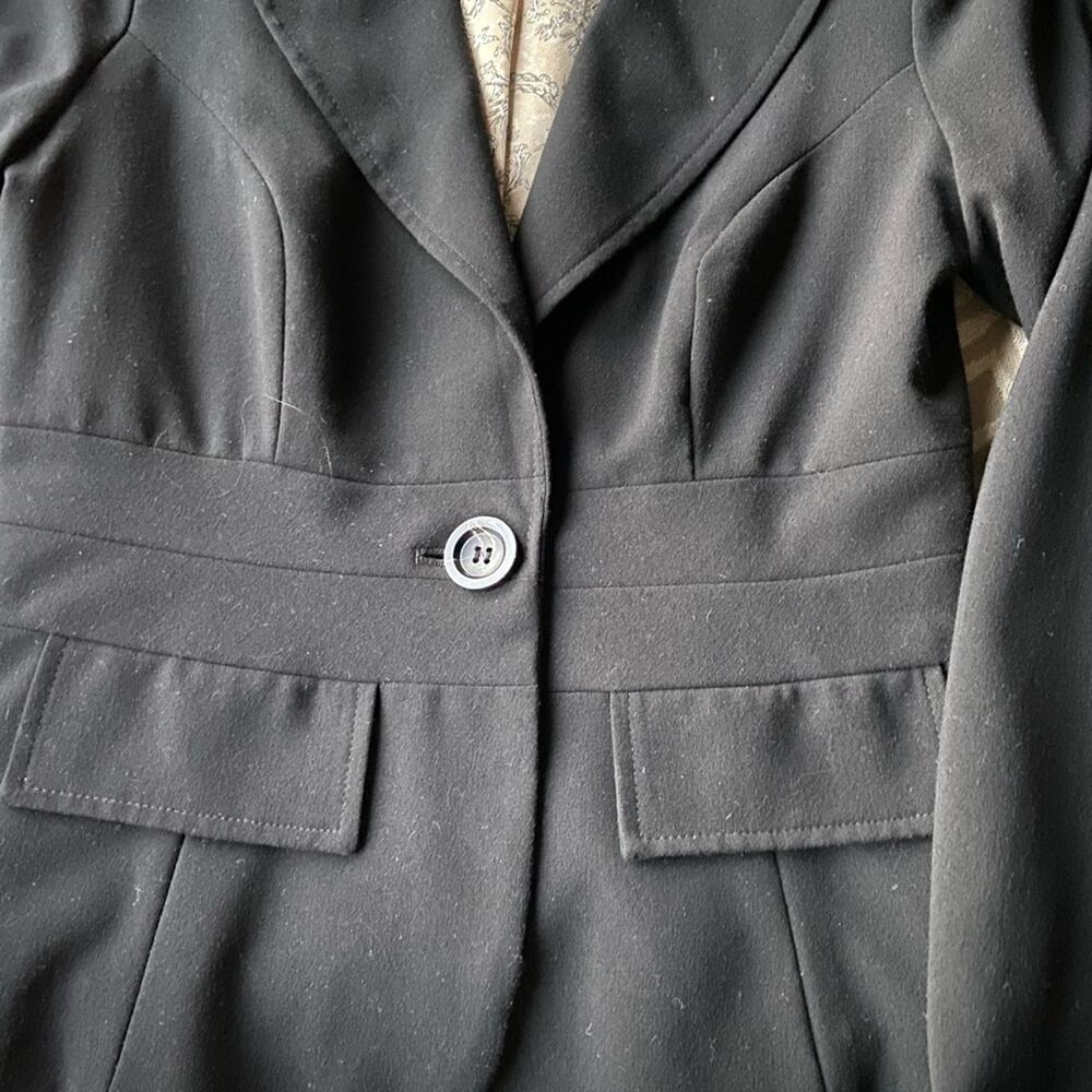 XOXO Black Retro 40s Style Black Blazer sz xs - Picture 7 of 7